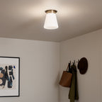 KL-ALBERS-F-T-CPZ Albers 1 Light Flush Champagne Bronze