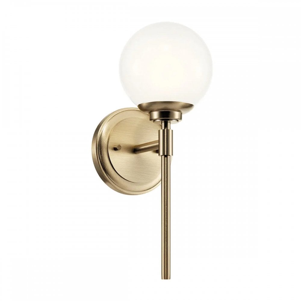 KL-BENNO1-CPZ Benno 1 Light Bathroom Wall Light Champagne Bronze