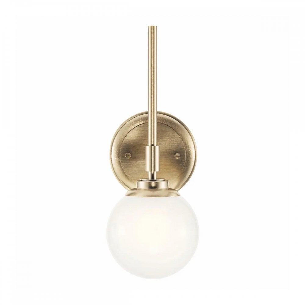 KL-BENNO1-CPZ Benno 1 Light Bathroom Wall Light Champagne Bronze