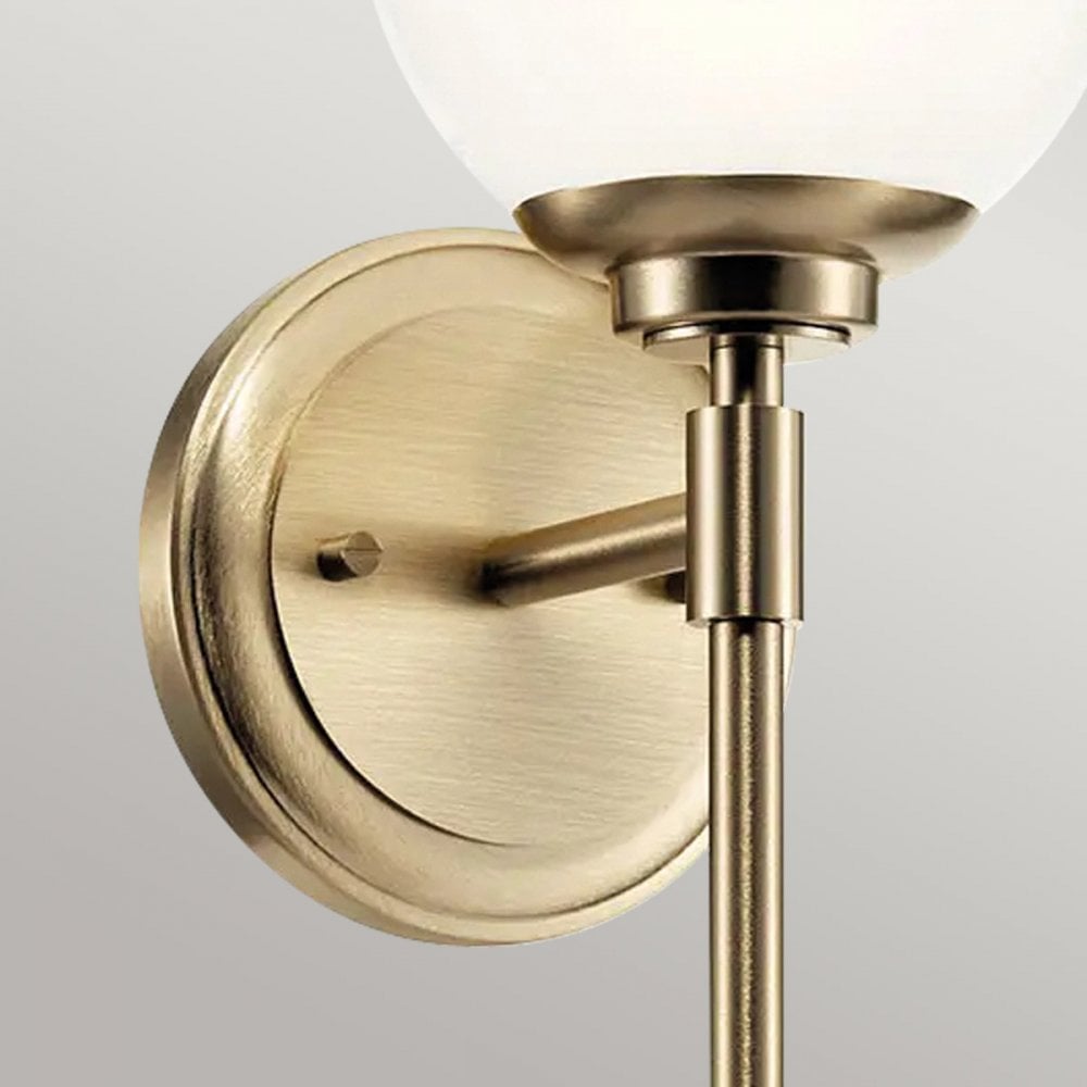 KL-BENNO1-CPZ Benno 1 Light Bathroom Wall Light Champagne Bronze