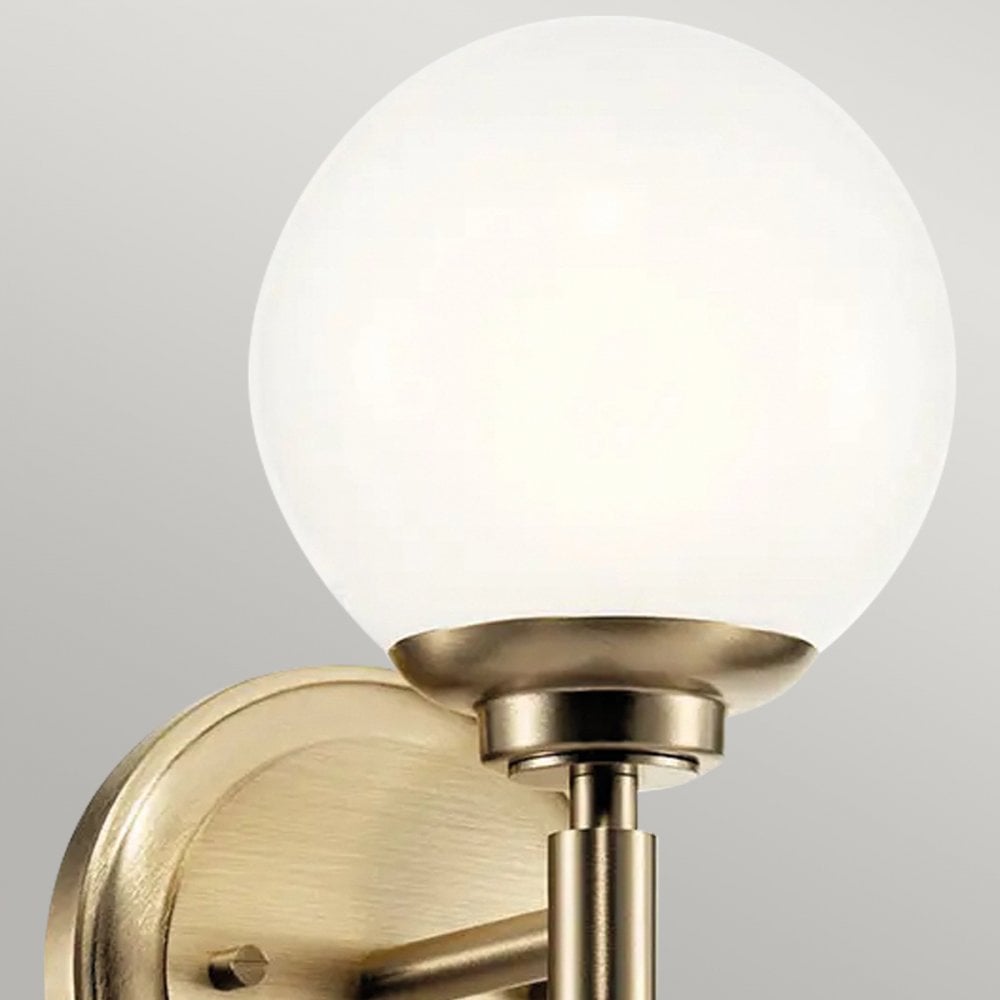 KL-BENNO1-CPZ Benno 1 Light Bathroom Wall Light Champagne Bronze