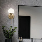 KL-BENNO1-CPZ Benno 1 Light Bathroom Wall Light Champagne Bronze