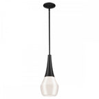KL-DEELA-P-BK Deela 1 Light Pendant Black