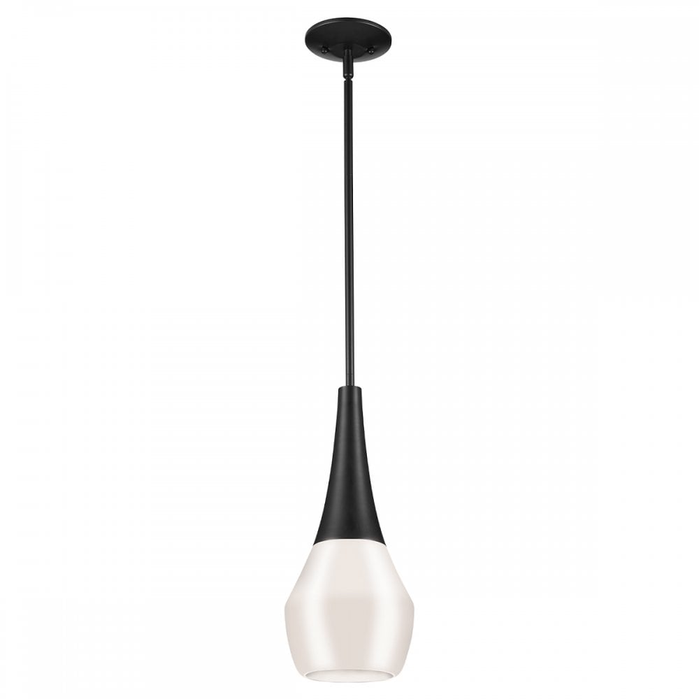 KL-DEELA-P-BK Deela 1 Light Pendant Black