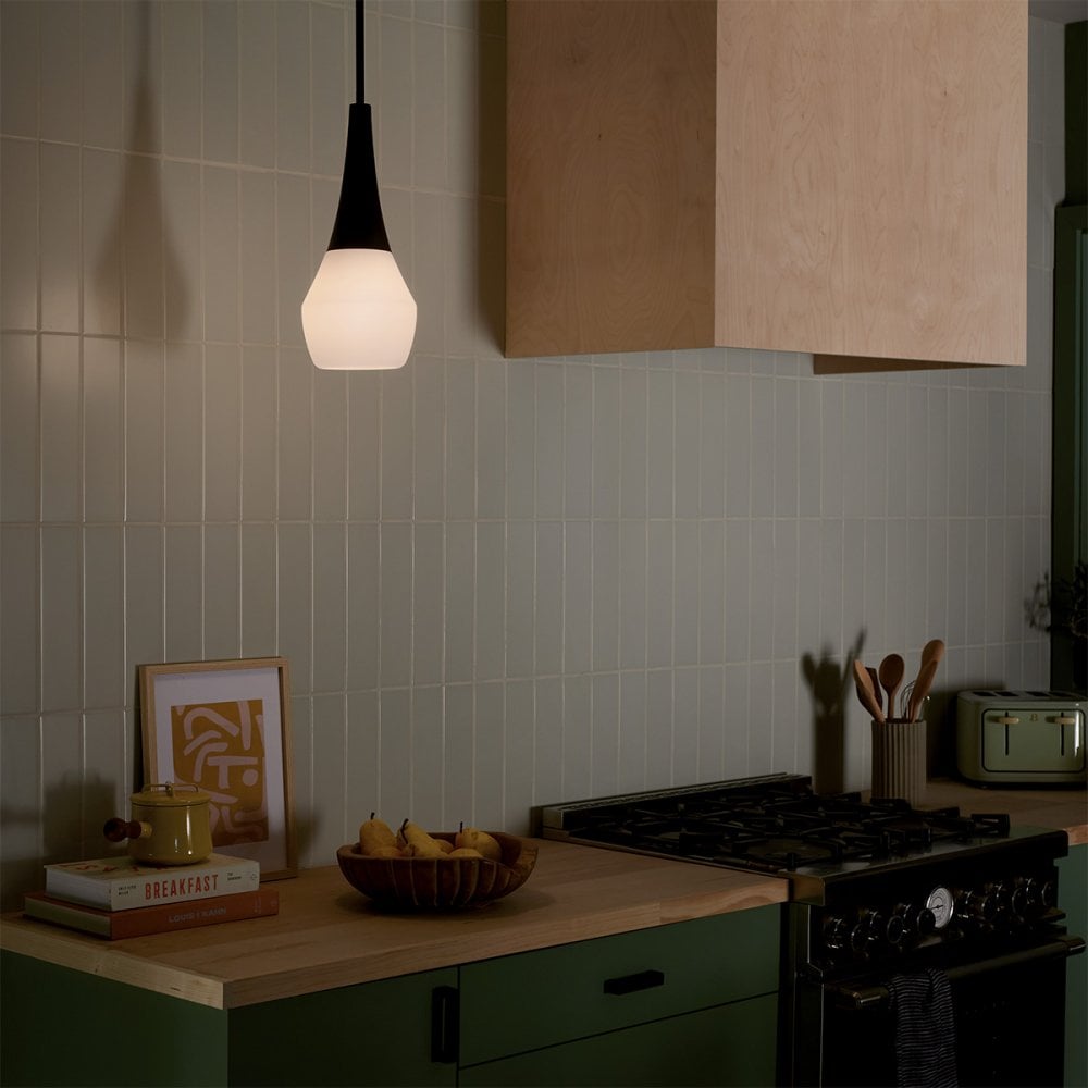 KL-DEELA-P-BK Deela 1 Light Pendant Black