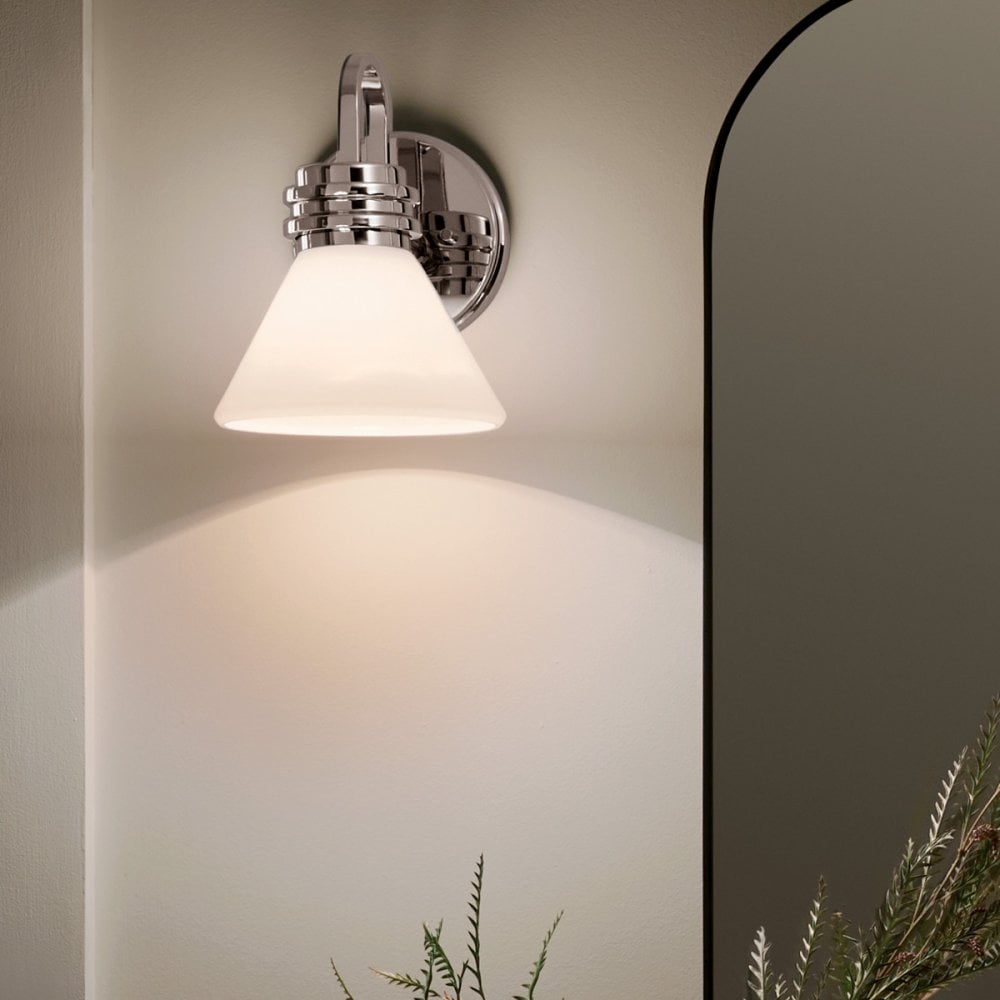 Farum 1 Light Bathroom Wall  Light Polished Chrome (S)