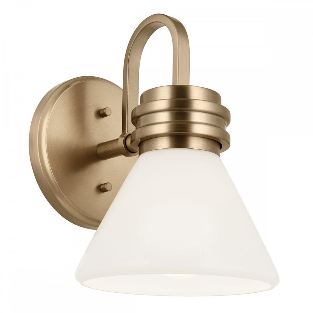 KL-FARUM1-CPZ Farum 1 Light Bathroom Wall Light Champagne Bronze