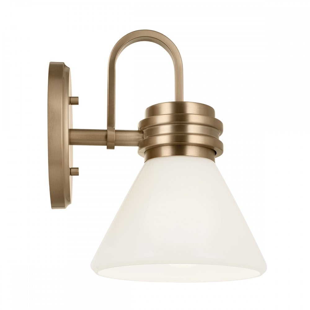 KL-FARUM1-CPZ Farum 1 Light Bathroom Wall Light Champagne Bronze