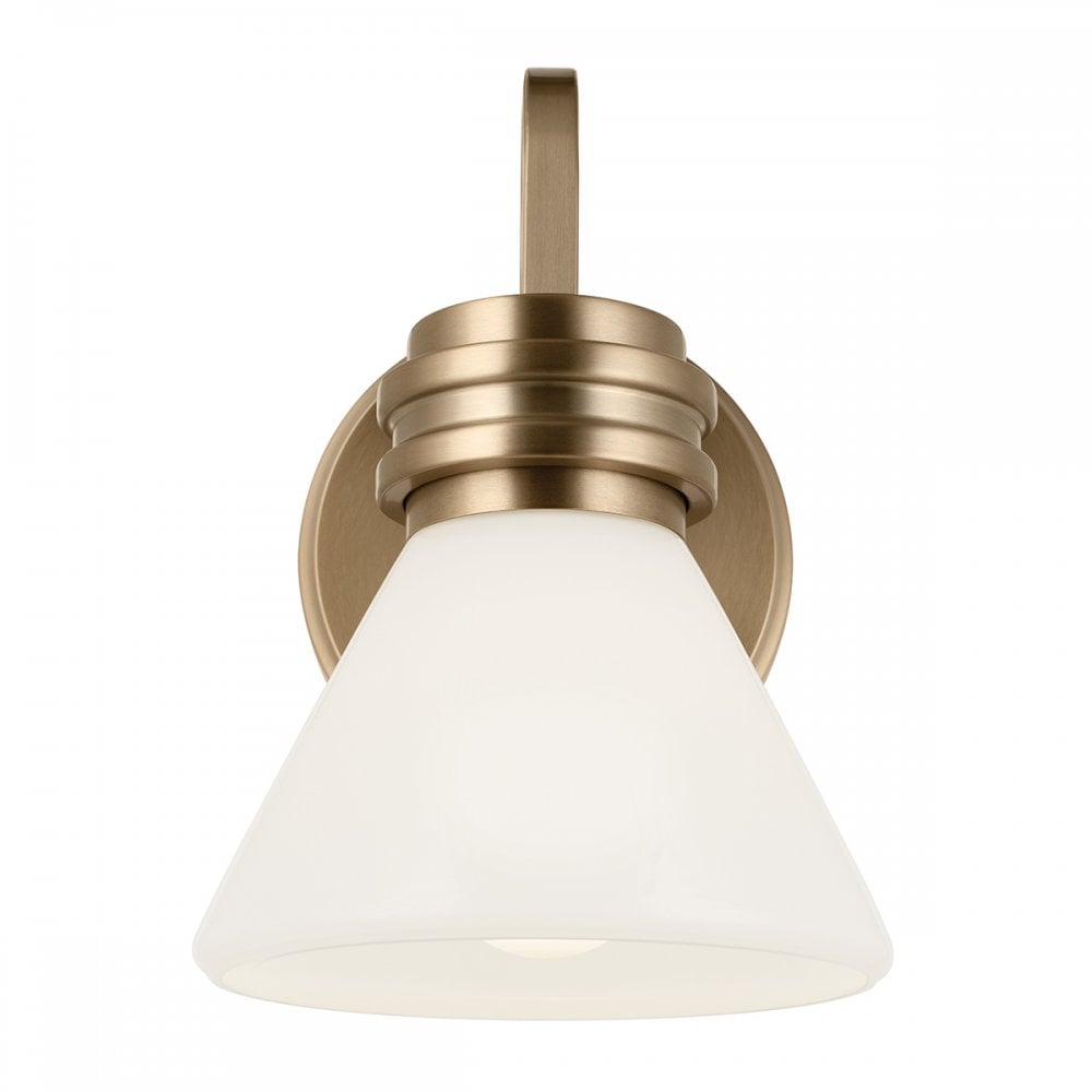 KL-FARUM1-CPZ Farum 1 Light Bathroom Wall Light Champagne Bronze