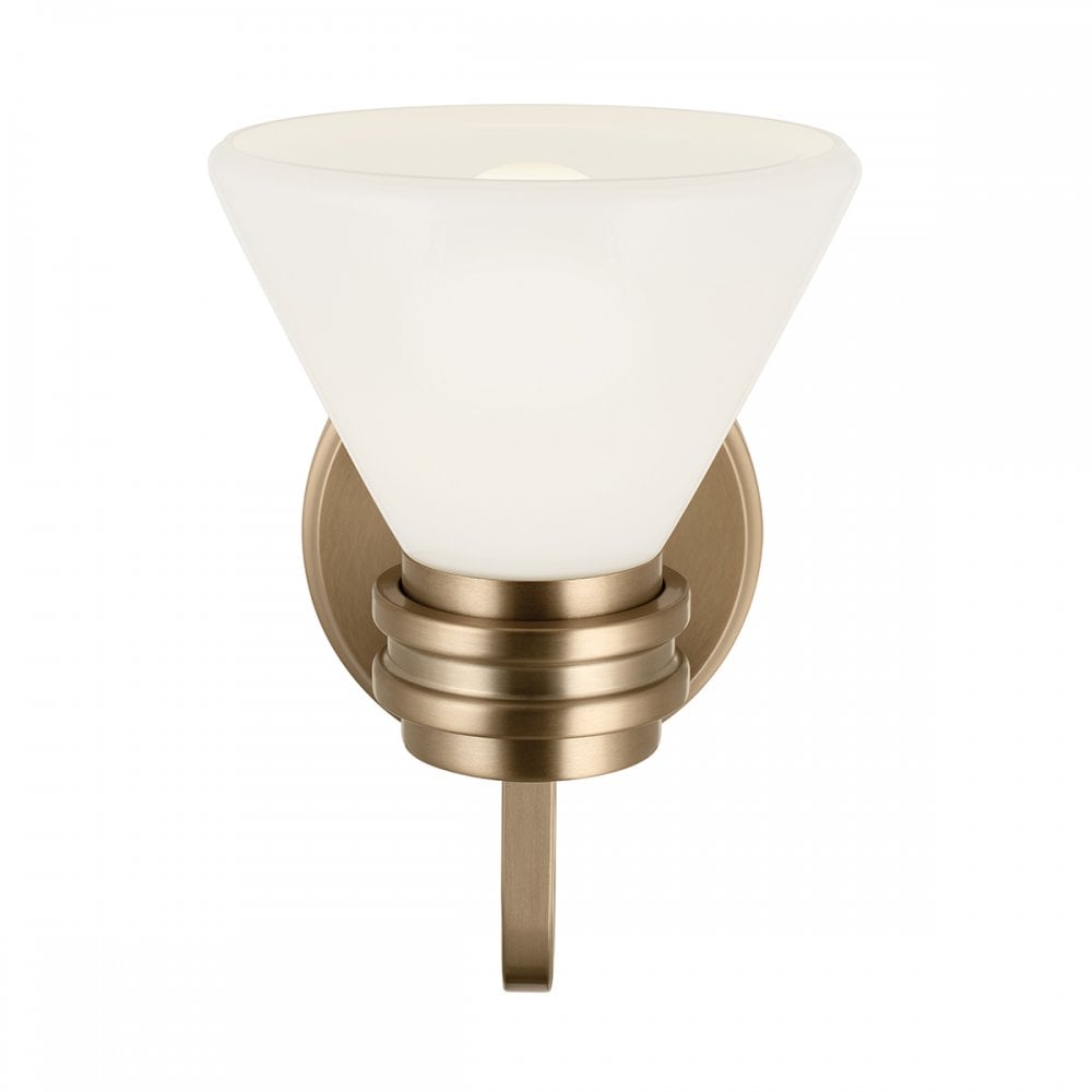 KL-FARUM1-CPZ Farum 1 Light Bathroom Wall Light Champagne Bronze