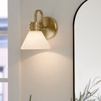 KL-FARUM1-CPZ Farum 1 Light Bathroom Wall Light Champagne Bronze