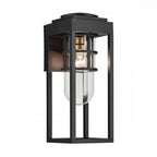 KL-HONE-M-BKT Hone 1 Light Medium Outdoor Wall Lantern Textured Black