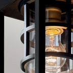 KL-HONE-M-BKT Hone 1 Light Medium Outdoor Wall Lantern Textured Black