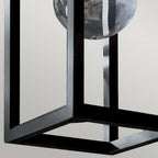 KL-HONE-M-BKT Hone 1 Light Medium Outdoor Wall Lantern Textured Black
