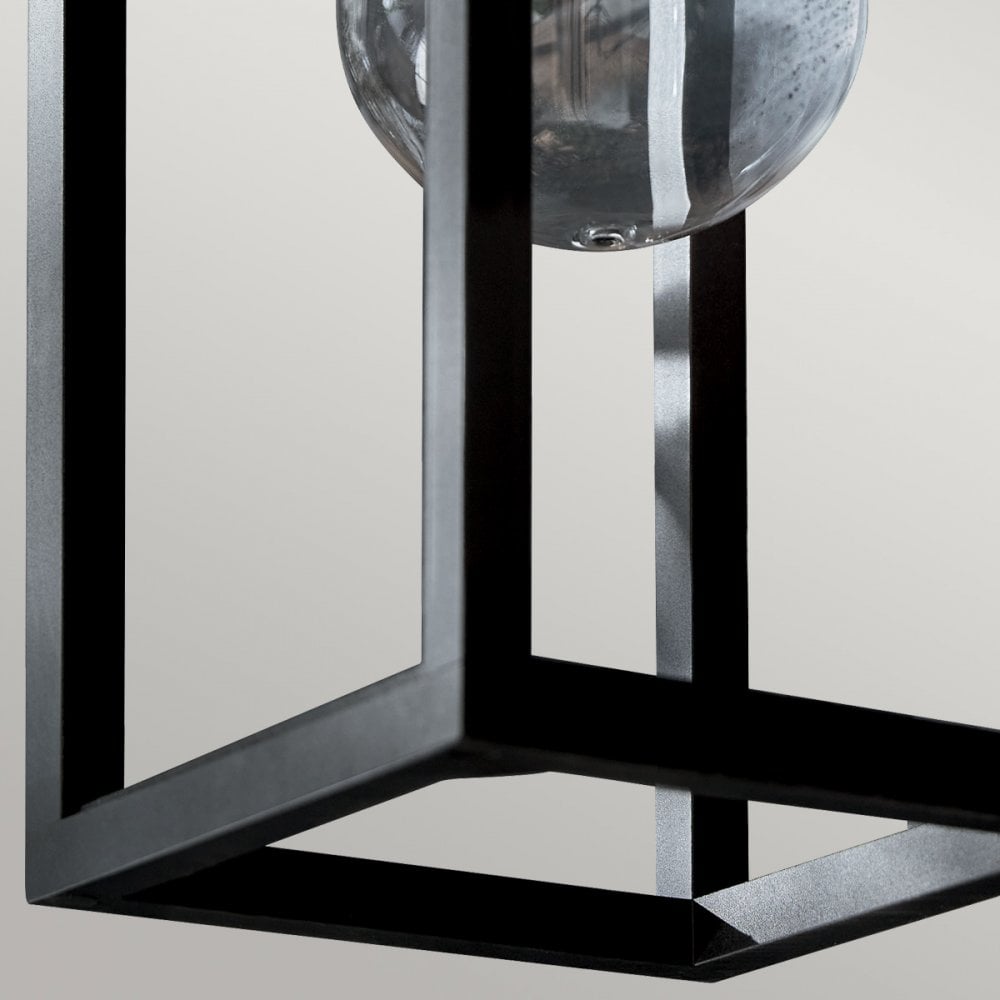 KL-HONE-M-BKT Hone 1 Light Medium Outdoor Wall Lantern Textured Black