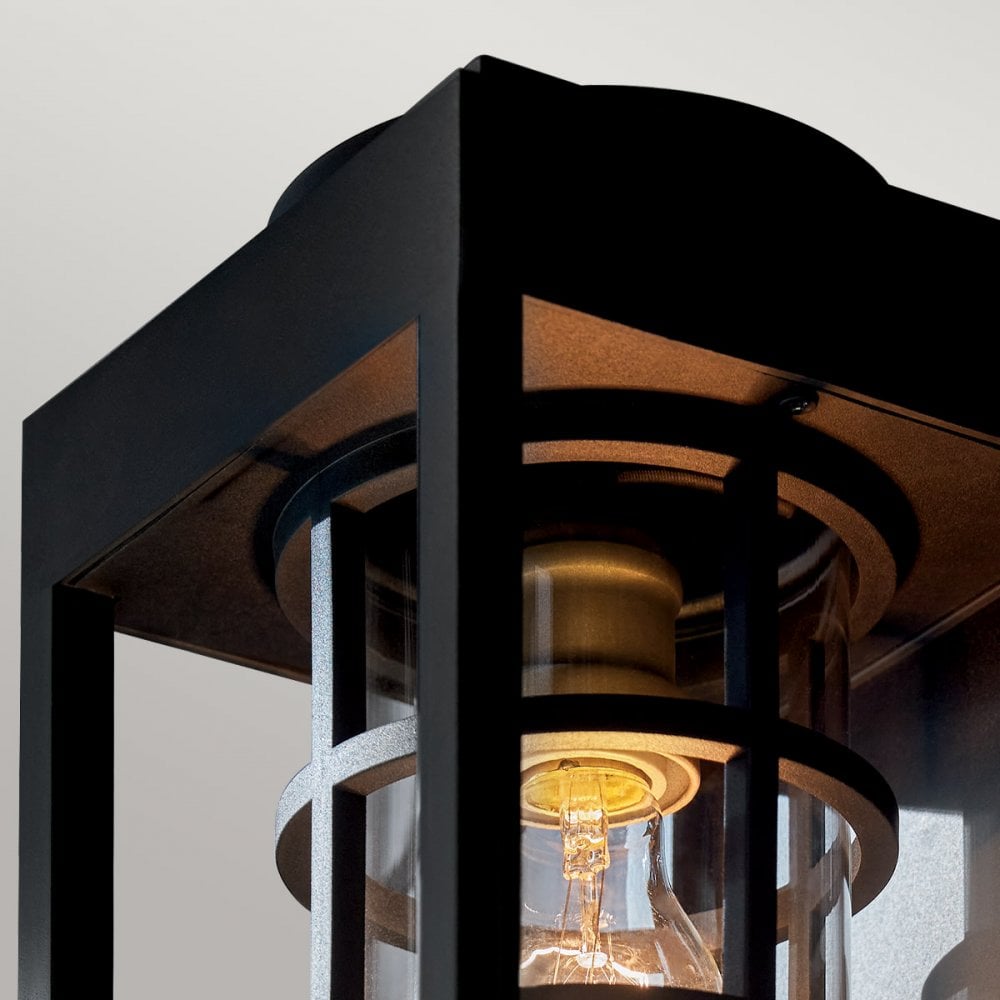 KL-HONE-M-BKT Hone 1 Light Medium Outdoor Wall Lantern Textured Black