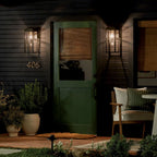 KL-HONE-M-BKT Hone 1 Light Medium Outdoor Wall Lantern Textured Black