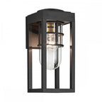 KL-HONE-S-BKT Hone 1 Light Small Outdoor Wall Lantern Textured Black