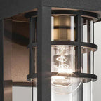 KL-HONE-S-BKT Hone 1 Light Small Outdoor Wall Lantern Textured Black