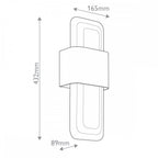 KL-SERENE-LED-W-NBR Serene LED Wall Light Natural Brass