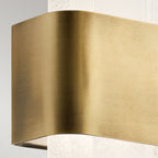 KL-SERENE-LED-W-NBR Serene LED Wall Light Natural Brass