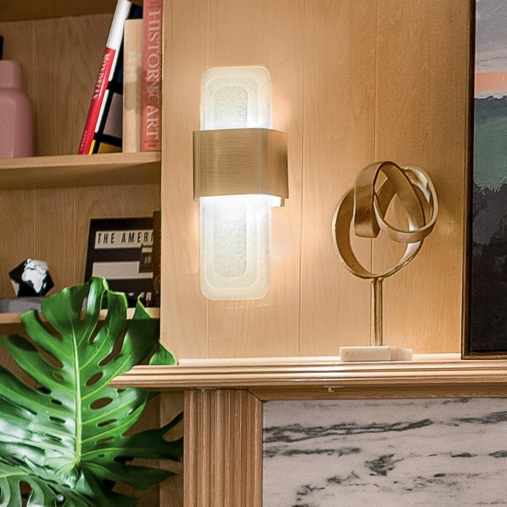 KL-SERENE-LED-W-NBR Serene LED Wall Light Natural Brass