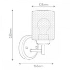 KL-WINSLOW-1W-NBR Winslow 1 Light Wall Light Natural Brass
