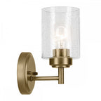 KL-WINSLOW-1W-NBR Winslow 1 Light Wall Light Natural Brass