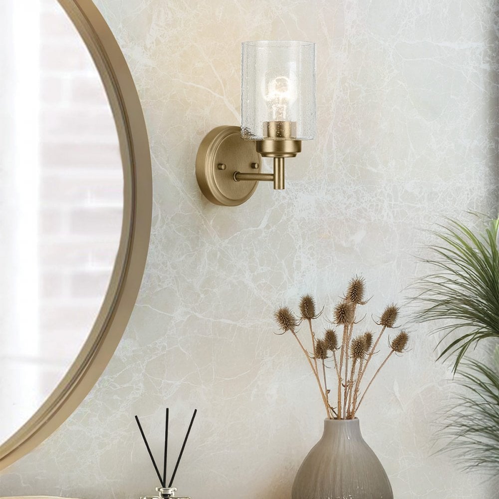 KL-WINSLOW-1W-NBR Winslow 1 Light Wall Light Natural Brass