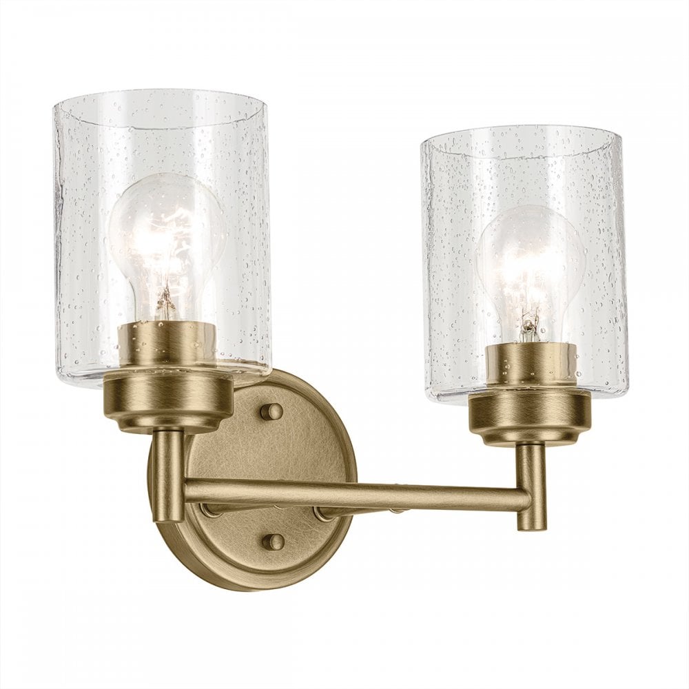 KL-WINSLOW-2W-NBR Winslow 2 Light Wall Light Natural Brass