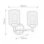 KL-WINSLOW-2W-NBR Winslow 2 Light Wall Light Natural Brass