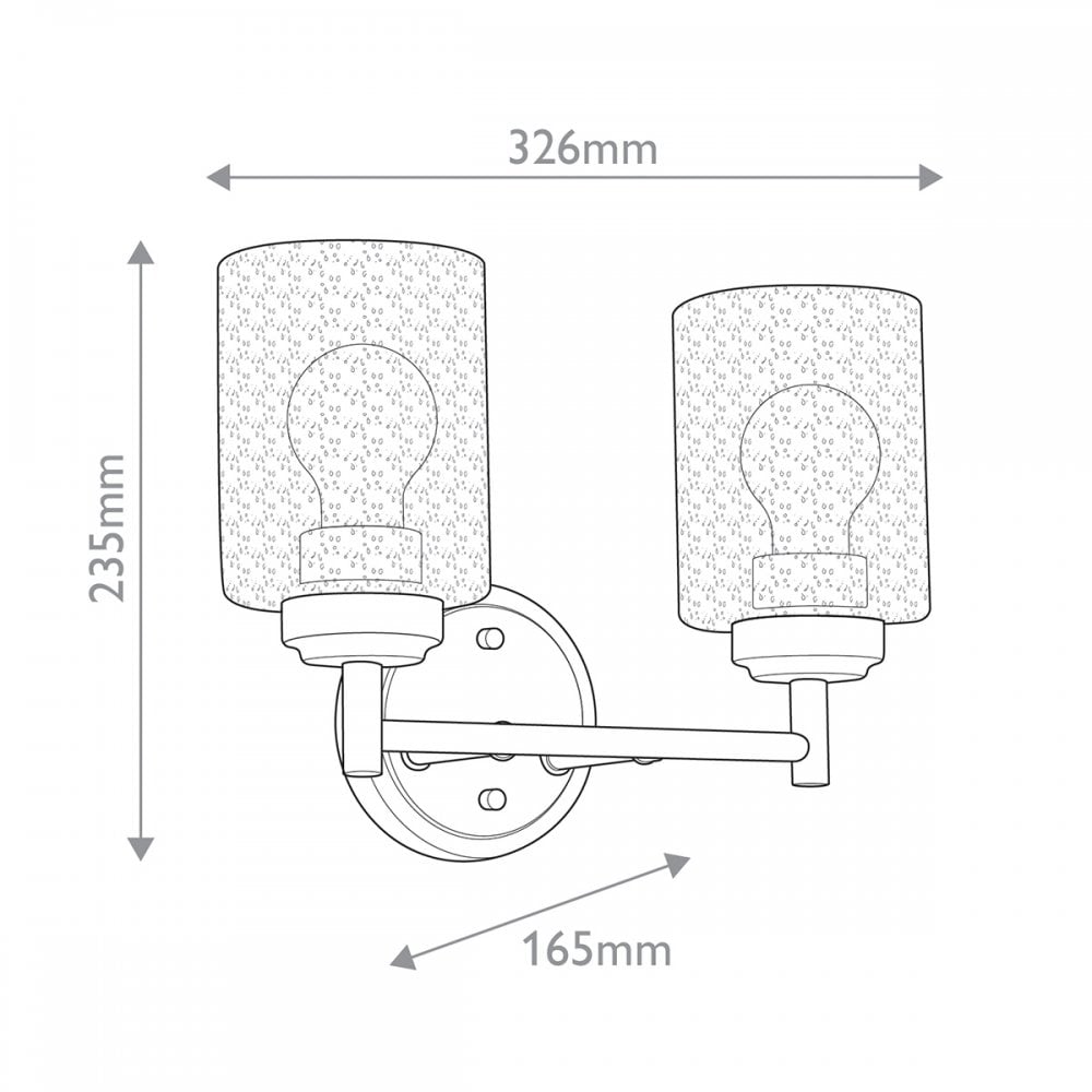 KL-WINSLOW-2W-NBR Winslow 2 Light Wall Light Natural Brass
