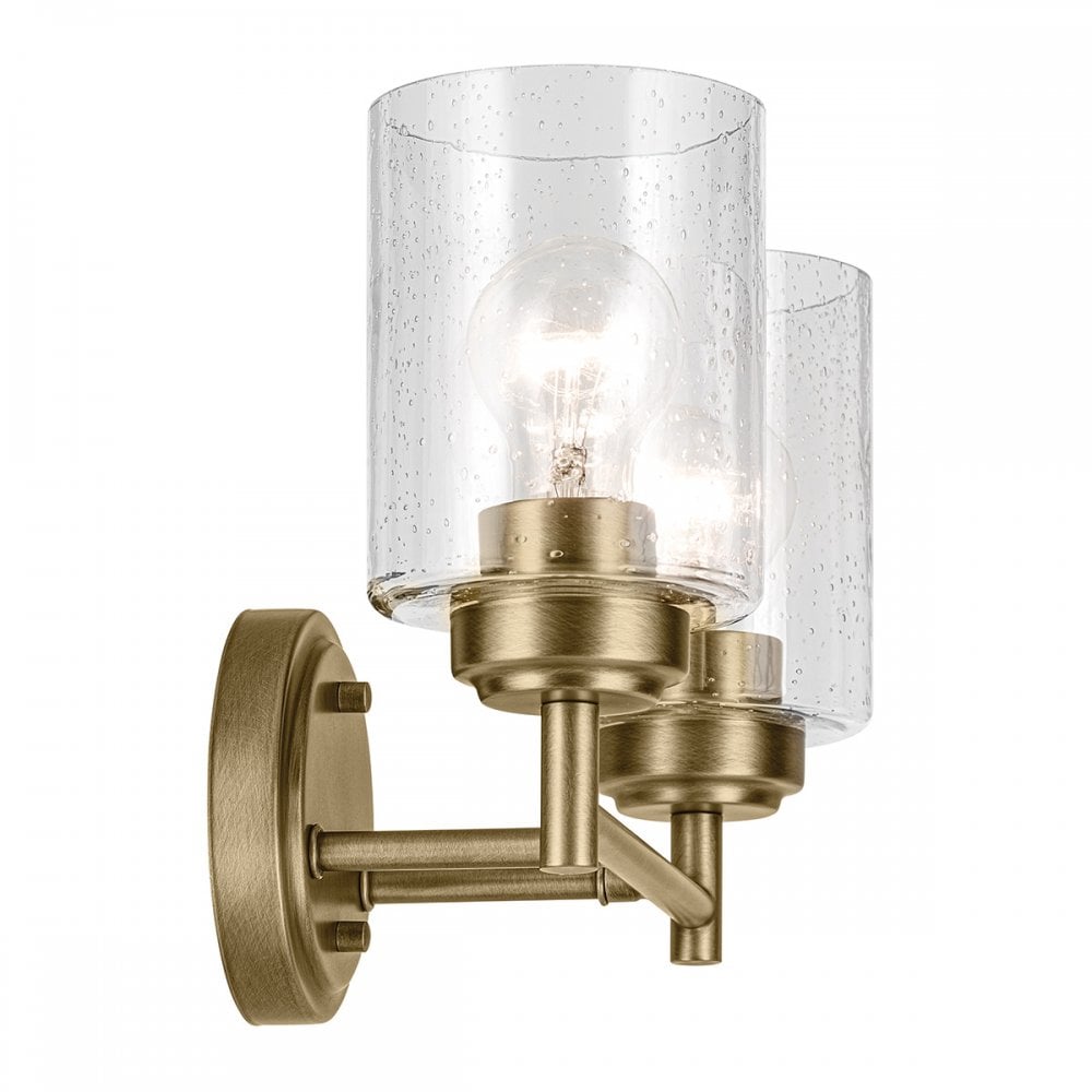 KL-WINSLOW-2W-NBR Winslow 2 Light Wall Light Natural Brass