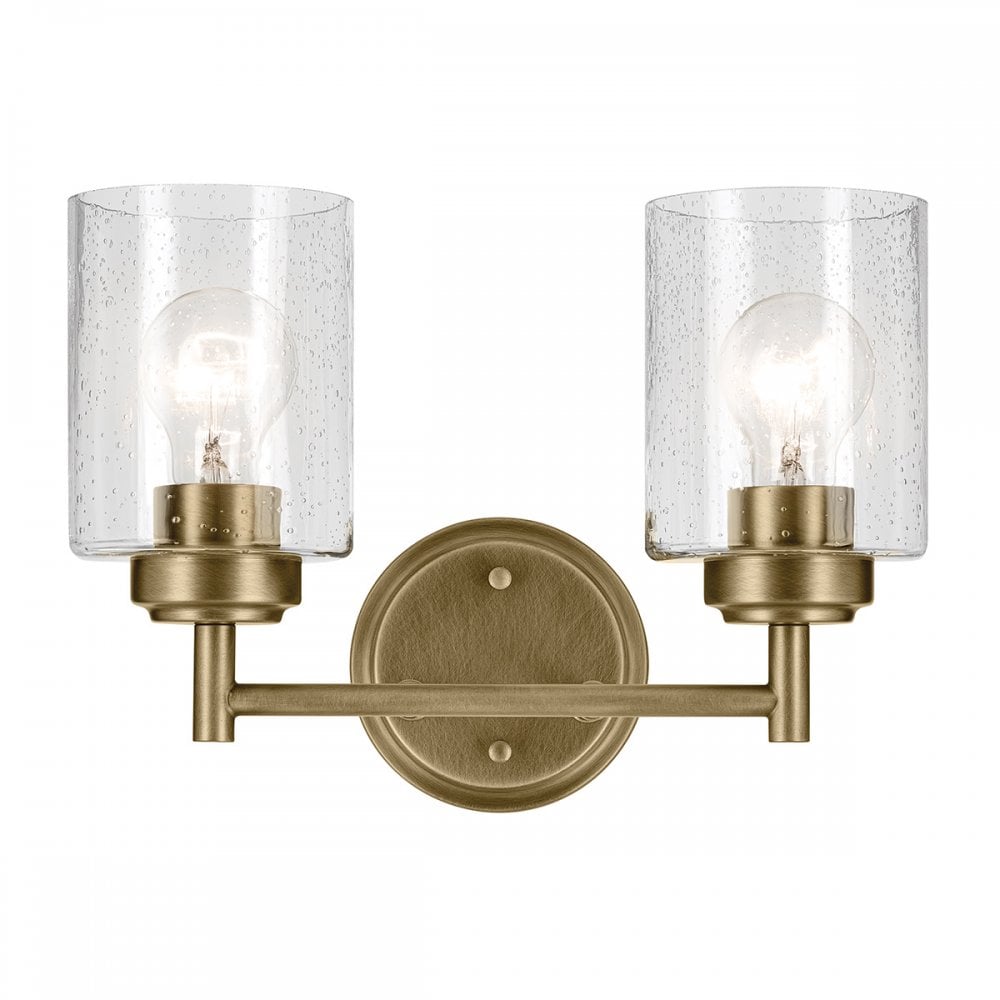 KL-WINSLOW-2W-NBR Winslow 2 Light Wall Light Natural Brass
