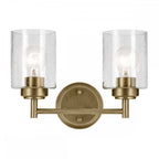 KL-WINSLOW-2W-NBR Winslow 2 Light Wall Light Natural Brass