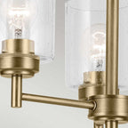 KL-WINSLOW3-NBR Winslow 3 Light Chandelier Natural Brass