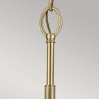 KL-WINSLOW3-NBR Winslow 3 Light Chandelier Natural Brass