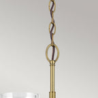KL-WINSLOW6-NBR Winslow 6 Light Chandelier Natural Brass