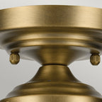 KL-WINSLOW-SF-NBR Winslow 1 Light Semi-Flush Natural Brass