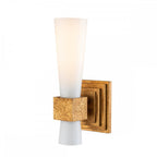 KRISTY-1WB-DG-OPAL Kristy 1 Light Wall Light Distressed Gold