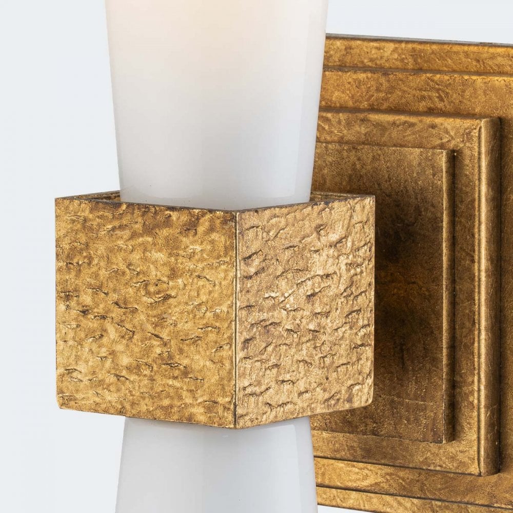 KRISTY-1WB-DG-OPAL Kristy 1 Light Wall Light Distressed Gold