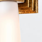 KRISTY-1WB-DG-OPAL Kristy 1 Light Wall Light Distressed Gold