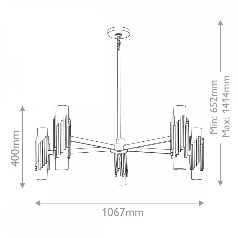 MARVELE10-AB-OPAL Marvele 10 Light Chandelier Aged Brass