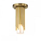 MARVELE-MP-AB-OPAL Marvele 1 Light Mini Pendant Aged Brass