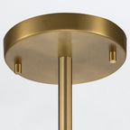 MARVELE-MP-AB-OPAL Marvele 1 Light Mini Pendant Aged Brass