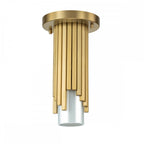 MARVELE-MP-AB-OPAL Marvele 1 Light Mini Pendant Aged Brass