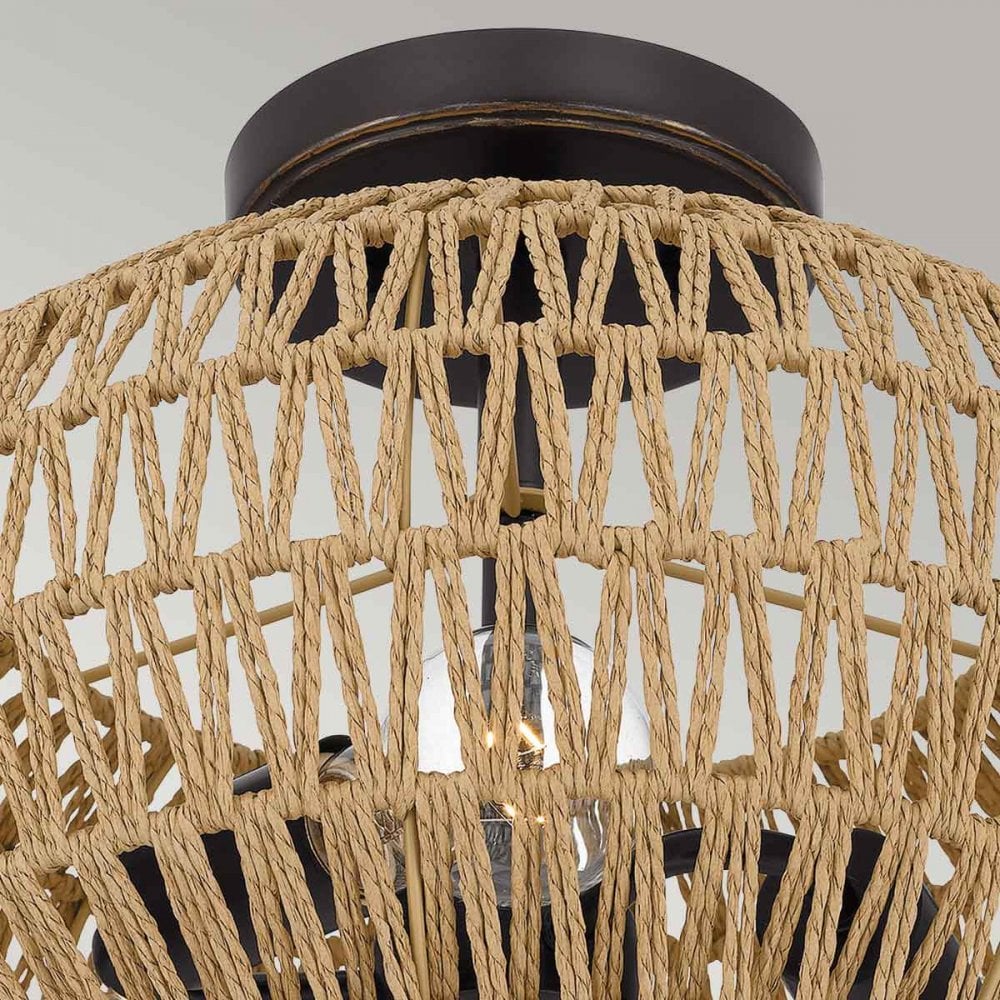 QZ-CASABLANCA-3SF-PBZ Casablanca 3 Light Semi-Flush Palladian Bronze