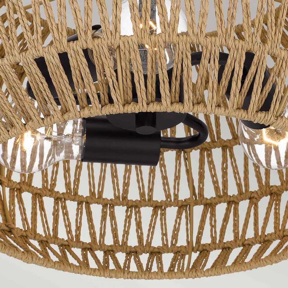 QZ-CASABLANCA-3SF-PBZ Casablanca 3 Light Semi-Flush Palladian Bronze