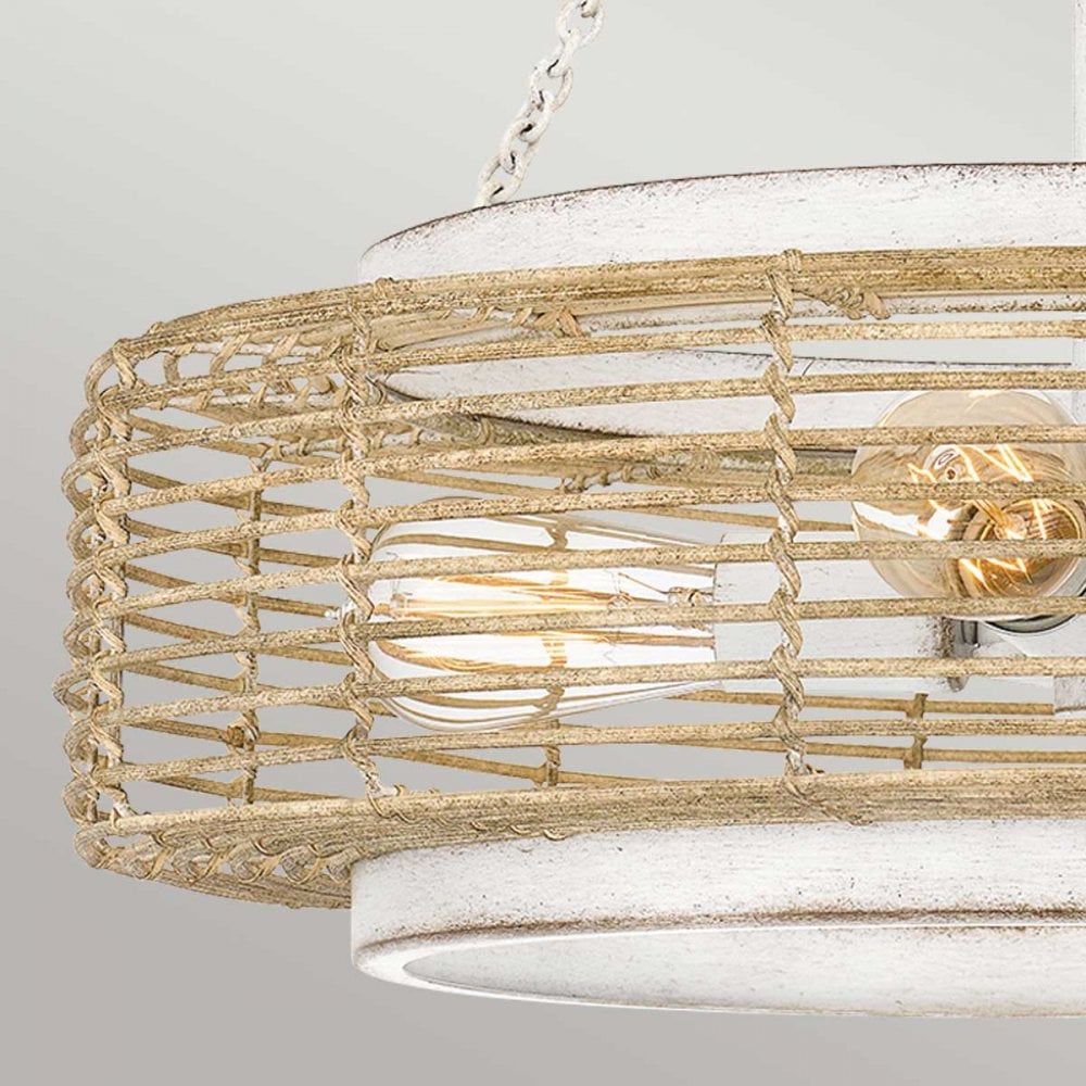 Waylon 4 Light Pendant Antique White (SD)_