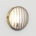 1032018 Montreal Round 300 Outdoor Wall Light PVD Brushed Brass